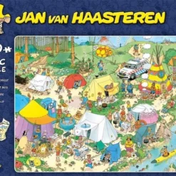 Jan Van Haasteren Kamperen In Het Bos Puzzel - 1000 Stukjes -Puzzels Verfijnd Winkel 550x408 8