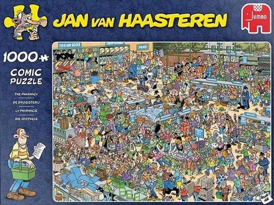 Jan Van Haasteren De Drogisterij Puzzel - 1000 Stukjes 10 Jan Van Haasteren De Drogisterij Puzzel - 1000 Stukjes - Afbeelding 10