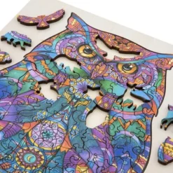 Grafix Houten Puzzel Uil | Unieke Puzzelstukjes In Vorm Van Dieren | 130 Puzzelstukjes | Puzzel Voor Kinderen En Volwassenen | Formaat 30 X 22.5 CM | Cadeau Voor Jong En Oud -Puzzels Verfijnd Winkel 550x412 10