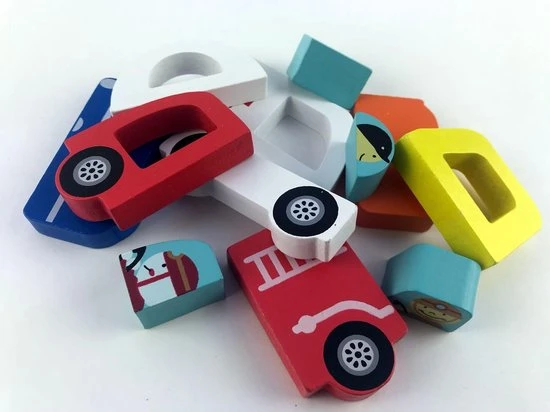 Pucts Houten Puzzel Voertuigen - Brandweer Politieauto En Ambulance 3 Pucts Houten Puzzel Voertuigen - Brandweer Politieauto En Ambulance - Afbeelding 3