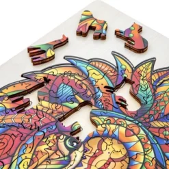 Grafix Houten Puzzel Leeuw | Unieke Puzzelstukjes In Vorm Van Dieren | 140 Puzzelstukjes | Puzzel Voor Kinderen En Volwassenen | Formaat 30 X 22.5 CM | Cadeau Voor Jong En Oud -Puzzels Verfijnd Winkel 550x412 25