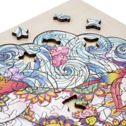 Grafix Houten Puzzel Unicorn | Unieke Puzzelstukjes In Vorm Van Fantasie Thema | 130 Puzzelstukjes | Puzzel Voor Kinderen En Volwassenen | Formaat 30 X 22.5 CM | Cadeau Voor Jong En Oud -Puzzels Verfijnd Winkel 550x412 30