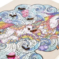 Grafix Houten Puzzel Unicorn | Unieke Puzzelstukjes In Vorm Van Fantasie Thema | 130 Puzzelstukjes | Puzzel Voor Kinderen En Volwassenen | Formaat 30 X 22.5 CM | Cadeau Voor Jong En Oud -Puzzels Verfijnd Winkel 550x412 31