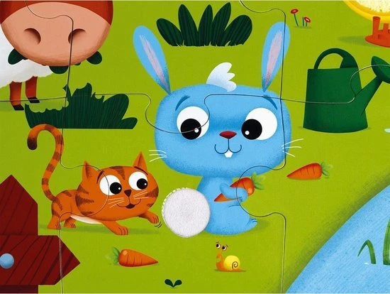 Janod Voelpuzzel - Boerderijdieren 7 Janod Voelpuzzel - Boerderijdieren - Afbeelding 7