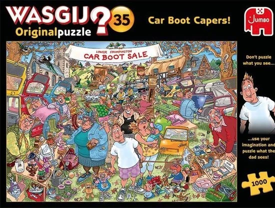 Wasgij Original 35 Vlooienmarkt Vondsten! Puzzel - 1000 Stukjes 9 Wasgij Original 35 Vlooienmarkt Vondsten! Puzzel - 1000 Stukjes - Afbeelding 9