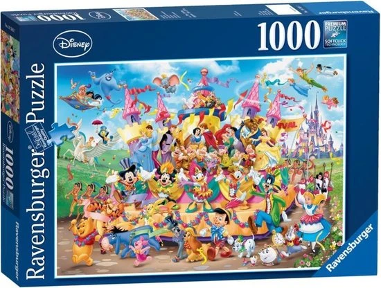 Ravensburger Puzzel Disney Carnival - Legpuzzel - 1000 Stukjes 5 Ravensburger Puzzel Disney Carnival - Legpuzzel - 1000 Stukjes - Afbeelding 5