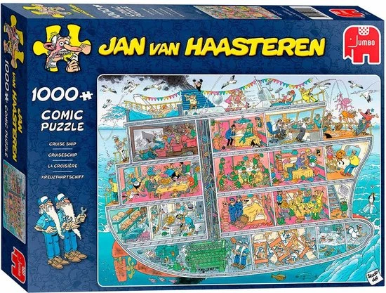 Jan Van Haasteren Cruiseschip Puzzel - 1000 Stukjes 15 Jan Van Haasteren Cruiseschip Puzzel - 1000 Stukjes - Afbeelding 15