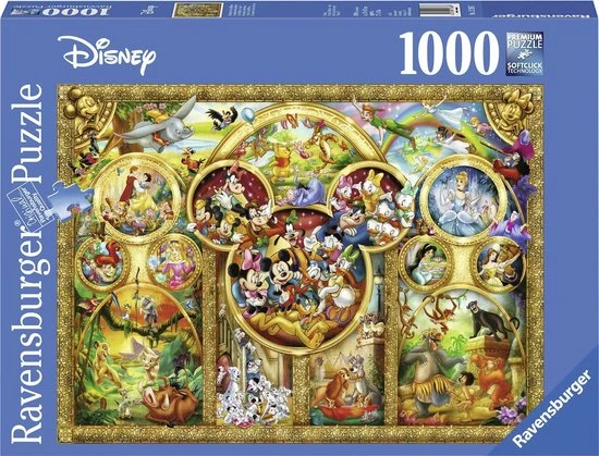 Ravensburger Puzzel Disney Mooiste Disney Thema's - Legpuzzel - 1000 Stukjes 3 Ravensburger Puzzel Disney Mooiste Disney Thema's - Legpuzzel - 1000 Stukjes - Afbeelding 3