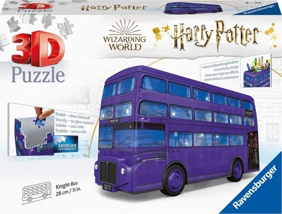 Ravensburger Harry Potter Bus - 3D Puzzel - 216 Stukjes 1 Ravensburger Harry Potter Bus - 3D Puzzel - 216 Stukjes