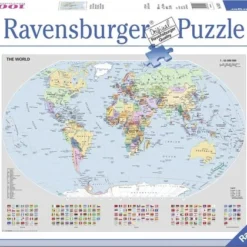 Ravensburger Puzzel Staatkundige Wereldkaart - Legpuzzel - 1000 Stukjes