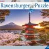 Ravensburger Puzzel Kersenbloesem Bij De Fuji Berg - Legpuzzel - 1000 Stukjes
