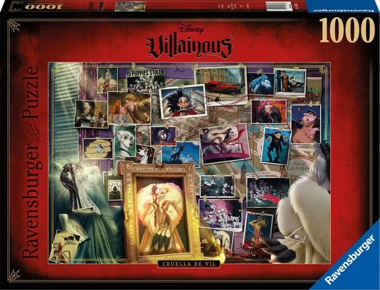 Ravensburger Puzzel Disney Villainous Cruella De Vil - Legpuzzel - 1000 Stukjes 1 Ravensburger Puzzel Disney Villainous Cruella De Vil - Legpuzzel - 1000 Stukjes