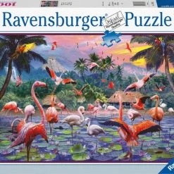 Ravensburger Puzzel Roze Flamingo's - Legpuzzel - 1000 Stukjes