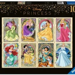 Ravensburger Puzzel Disney Art Nouveau Prinsessen - Legpuzzel - 1000 Stukjes