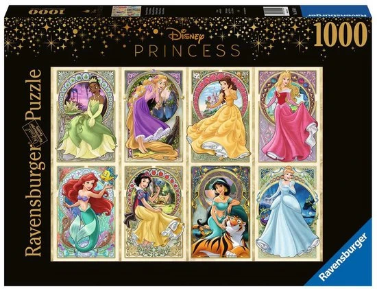Ravensburger Puzzel Disney Art Nouveau Prinsessen - Legpuzzel - 1000 Stukjes 1 Ravensburger Puzzel Disney Art Nouveau Prinsessen - Legpuzzel - 1000 Stukjes