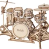 Robotime 3D Houtenpuzzel Muziekinstrument Drumstel, TG409, 19x13,5x11cm - 6946785116816