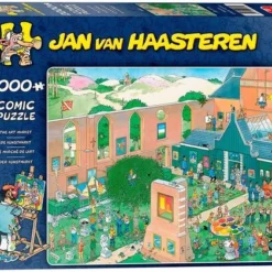 Jan Van Haasteren De Kunstmarkt Puzzel - 2000 Stukjes -Puzzels Verfijnd Winkel 550x421 31
