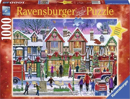 Ravensburger Puzzel Kerstmis Op Het Plein - Legpuzzel - 1000 Stukjes 3 Ravensburger Puzzel Kerstmis Op Het Plein - Legpuzzel - 1000 Stukjes - Afbeelding 3