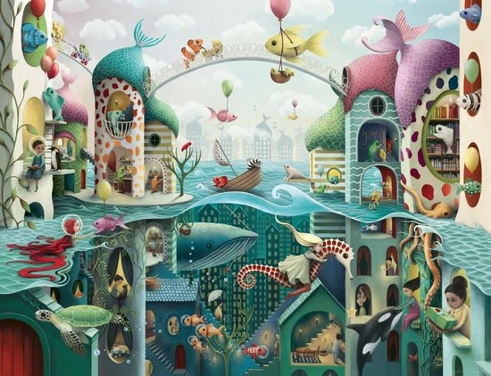 Ravensburger Puzzel If Fish Could Walk - Legpuzzel - 2000 Stukjes 3 Ravensburger Puzzel If Fish Could Walk - Legpuzzel - 2000 Stukjes - Afbeelding 3
