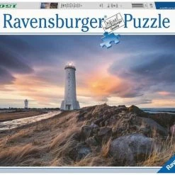 Ravensburger Puzzel Prachtige Lucht Boven De Vuurtoren Van Akranes IJsland - Legpuzzel - 1500 Stukjes