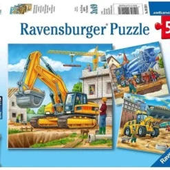 Ravensburger Puzzel Grote Bouwvoertuigen - 3x49 Stukjes - Kinderpuzzel -Puzzels Verfijnd Winkel 550x426 4