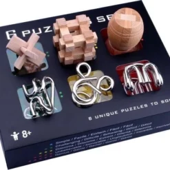 Merkloos IQ Puzzel 3D - Metaal En Hout - 6 Verschillende Breinbrekers 8 Merkloos IQ Puzzel 3D - Metaal En Hout - 6 Verschillende Breinbrekers -Puzzels Verfijnd Winkel 550x428 6