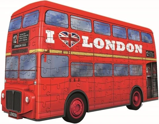Ravensburger London Bus - 3D Puzzel - 216 Stukjes 4 Ravensburger London Bus - 3D Puzzel - 216 Stukjes - Afbeelding 4