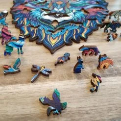 Mystery Wolf 031 A3 | Legpuzzel Wolf | Houten Jigsaw Puzzels | 200 Stukjes | Dierenpuzzel| Meer Dan 50 Verschillende Modellen -Puzzels Verfijnd Winkel 550x433 2