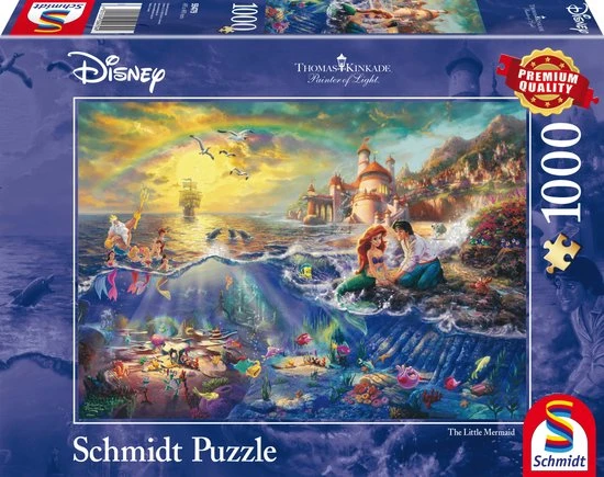 Schmidt The Little Mermaid - Puzzel 1000 Stukjes 1 Schmidt The Little Mermaid - Puzzel 1000 Stukjes