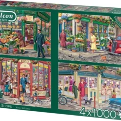 Falcon Puzzel Corner Shops - Legpuzzel - 4x1000 Stukjes -Puzzels Verfijnd Winkel 550x438 14