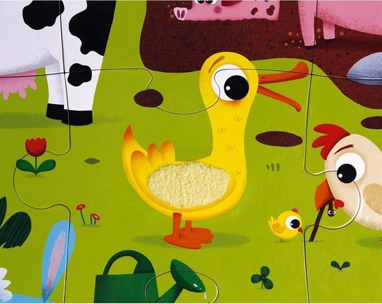 Janod Voelpuzzel - Boerderijdieren 9 Janod Voelpuzzel - Boerderijdieren - Afbeelding 9