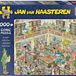 Jan Van Haasteren De Bibliotheek Puzzel - 1000 Stukjes -Puzzels Verfijnd Winkel 550x441