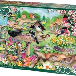 Falcon Puzzel Spring Garden Birds - Legpuzzel - 500 Stukjes -Puzzels Verfijnd Winkel 550x446 1