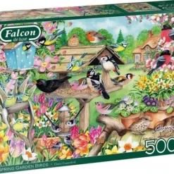 Falcon Puzzel Spring Garden Birds - Legpuzzel - 500 Stukjes