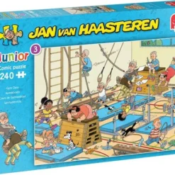 Jan Van Haasteren Junior Apenkooien Puzzel - 240 Stukjes - Kinderpuzzel