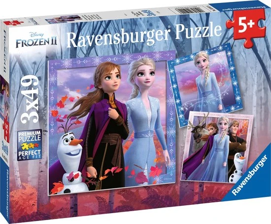 Ravensburger Puzzels Disney Frozen 2 - 3 X 49 Stukjes - Kinderpuzzel 3 Ravensburger Puzzels Disney Frozen 2 - 3 X 49 Stukjes - Kinderpuzzel - Afbeelding 3