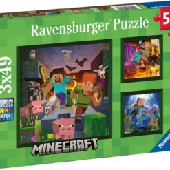 Ravensburger Puzzel Minecraft Biomes - Legpuzzel - 3x49 Stukjes -Puzzels Verfijnd Winkel 550x454 14