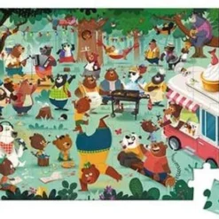 Janod Koffer Puzzel 54st - Family Bears -Puzzels Verfijnd Winkel 550x455 1