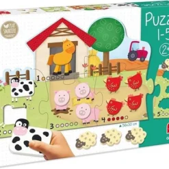 Goula Vormenpuzzel Boerderij Hout - Leren Tellen - 21 Stukjes -Puzzels Verfijnd Winkel 550x455