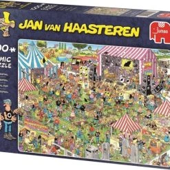 Jan Van Haasteren Popfestival Puzzel - 1000 Stukjes 15 Jan Van Haasteren Popfestival Puzzel - 1000 Stukjes -Puzzels Verfijnd Winkel 550x456 10