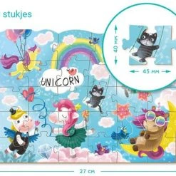 DODO Toys - Unicorn Puzzel 3+ - 30 Stukjes - 20x27 Cm - Unicorn Speelgoed 3+ - Eenhoorn Kinderpuzzel 3 Jaar -Puzzels Verfijnd Winkel 550x456 11