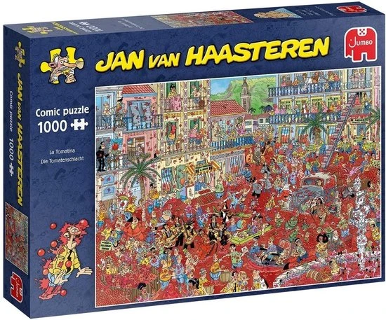 Jan Van Haasteren La Tomatina Puzzel - 1000 Stukjes 1 Jan Van Haasteren La Tomatina Puzzel - 1000 Stukjes