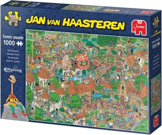 Jan Van Haasteren Efteling Sprookjesbos Puzzel - 1000 Stukjes 2 Jan Van Haasteren Efteling Sprookjesbos Puzzel - 1000 Stukjes - Afbeelding 2