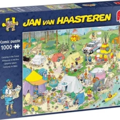 Jan Van Haasteren Kamperen In Het Bos Puzzel - 1000 Stukjes -Puzzels Verfijnd Winkel 550x458 147