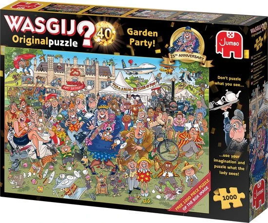 Wasgij Original 40 Tuinfeest! - 2x 1000 Stukjes - Wasgij 25 Jaar Jubileum Editie 3 Wasgij Original 40 Tuinfeest! - 2x 1000 Stukjes - Wasgij 25 Jaar Jubileum Editie - Afbeelding 3
