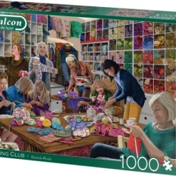 Falcon Puzzel Knitting Club - Legpuzzel - 1000 Stukjes -Puzzels Verfijnd Winkel 550x458 259