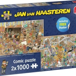 Jan Van Haasteren A Trip To The Museum Puzzel - 2 X 1000 Stukjes (without Gift)
