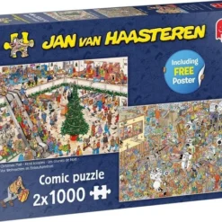 Jan Van Haasteren Kerstkoopjes & Black Friday Puzzel - 2 X 1000 Stukjes