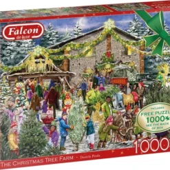 Falcon De Luxe The Christmas Tree Farm 2x1000 Stukjes - Legpuzzel -Puzzels Verfijnd Winkel 550x458 309