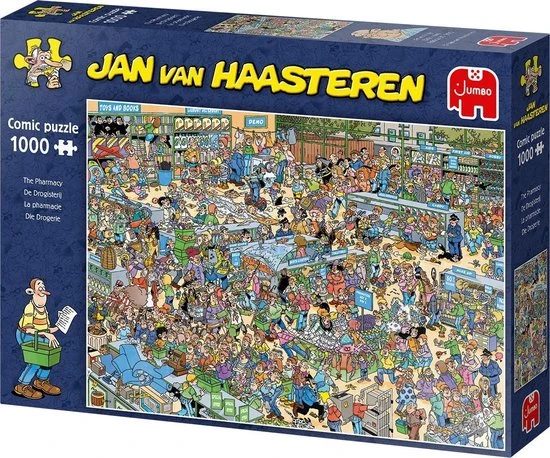 Jan Van Haasteren De Drogisterij Puzzel - 1000 Stukjes 3 Jan Van Haasteren De Drogisterij Puzzel - 1000 Stukjes - Afbeelding 3